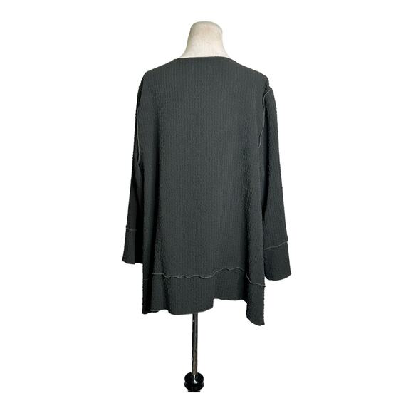 Connie’s Moon Light dark green long sleeves open front cardigan XL - Picture 10 of 10